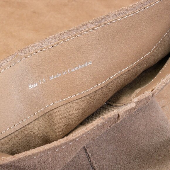 Dolce Vita Women Flynn Beige Suede Fashion Zip Block Heel Knee Boots sz 7.5 - Picture 9 of 10